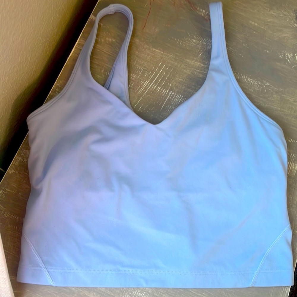 Light blue align tank—LULULemon size 6